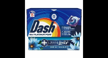 Dash Wasmiddelcapsules 4in1 Platinum Pods Zeebries - 15 stuks