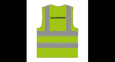 Waarnemer hesje RWS limoengroen