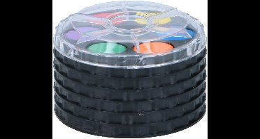 Waterverfset Rond - 36-delige set met 6 palletten - Vanaf 3 jaar