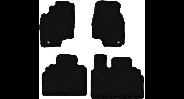 BASIC zwarte veloursmatten voor: Toyota Previa II minivan (2000-2005)