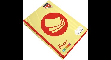 Kopieerpapier quantore colour a4 80gr geel | 5 stuks