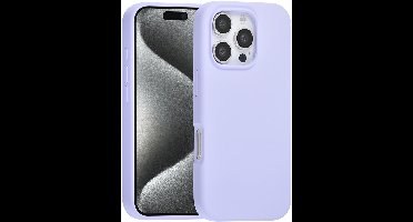 TUNIQ - iPhone 16 Pro - Backcase - Premium Liquid - silicone - Paars