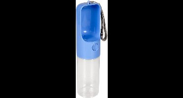 Duvoplus - Waterfles - Hond - Drinkfles 450ml - 28,5x6,5x6,5 Blauw - 1st