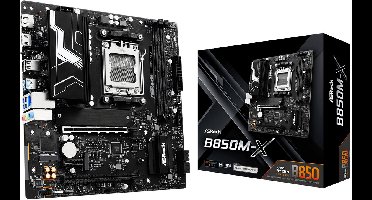 ASROCK B850M-X - Moederbord ATX - Socket AM5 - AMD B850 - DDR5 - Realtek ALC897 - Realtek 2.5G LAN