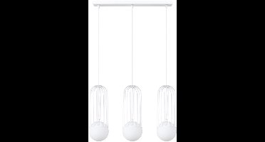 Sollux Lighting Hanglamp Brina - 115x54x12cm - G9 - wit - staal