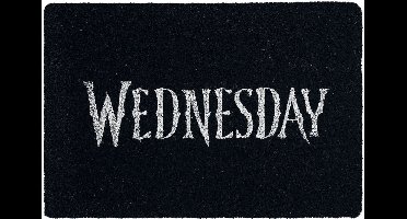 Wednesday Wednesday Logo Unisex Deurmat - zwart/beige - Standard