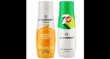 Sodastream - Limonadesiropen - 7Up & Mandarijn - Twee Pack