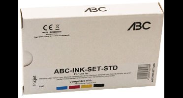 ABC huismerk set 6x fles navulinkt geschikt voor Epson 107 geschikt voor Ecotank ET18100
