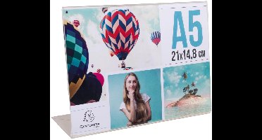 Exacompta 30x Infostandaard hellend horizontaal A5 - Transparant - 85059D