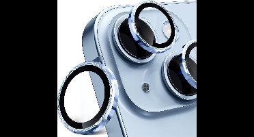 iPhone 15 / 15 Plus Camera Lens Screen Protector Blauw - Screenprotector - Camera Protector iPhone 15