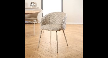 2x Sohome Eetkamerstoel Jamarius Stof - Beige