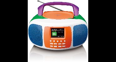 LENCO SCD-861KIDS - Draagbare DAB+/FM radio met Bluetooth®, CD-speler en groot LCD kleurendisplay - Vrolijke kleuren voor kinderen