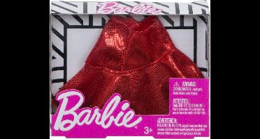 Barbie - Ruffle rokje Rood - Barbie kleding