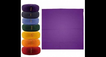 Meditatiemat hoes violet 7e chakra - 65x65x5 - Katoen - Violet - Biologisch