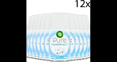 Air Wick Freshmatic Automatische Spray Luchtverfrisser - Pure Zachtheid van Katoen - Navulling 250ml x12