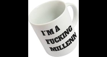 Fisura Mok I Am A Fucking Millenial 350 Ml Keramiek Wit