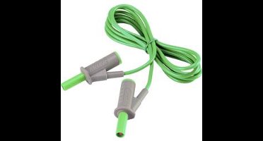 VOLTCRAFT MSB-501 Veiligheidsmeetsnoer Banaanstekker 4 mm Banaanstekker 4 mm 1.50 m Groen 1 stuk(s)