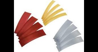 TRU COMPONENTS 1570851 Accukrimpkous zonder lijm Rood, Transparant, Geel Krimpverhouding: 2:1 30 onderdelen