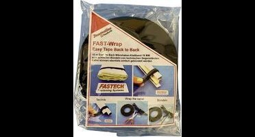 FASTECH® 702-330-Bag Klittenband Voor planten en tuin Haak- en lusdeel (l x b) 10000 mm x 16 mm Zwart 10 m