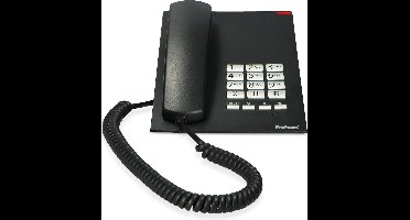 Profoon TX-310 Bureautelefoon - Klassiek desk model met waarschuwingslamp - Zwart