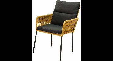 Vita Gino Dining Stoel Touw - Geel