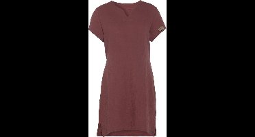 Knit Factory Indy Dames Jurk - Tuniek - Zomerjurk - Strandjurk - Stone Red - XL - 100% Biologisch katoen