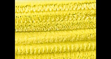 Chenilledraad Folia 50cm lang - 10 stuks citroengeel