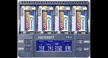 VOLTCRAFT P9-4 9V blok oplader NiCd, NiMH, Li-ion 9 V (blok)