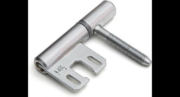 Inboorpaumelle - Mat chroom - Staal - Dulimex - Dulimex inboorvoor stalen metselkozijnen 6001.482.5643