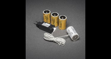 Konstsmide Batterijlader 6v D Zwart 5-delig