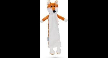 Beeztees Flatino Vos Aaron - Hondenspeelgoed - Pluche - Oranje/Wit