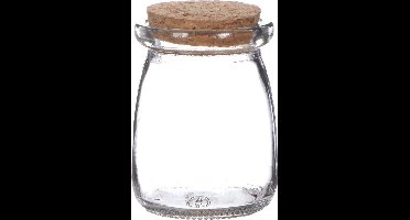 Glazen potje met kurk Ø5,5cm en 7,5cm hoog (24 st.)