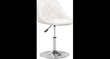 vidaXL - Barkruk - kunstleer - wit