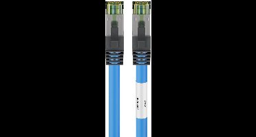 Premium S/FTP CAT8.1 40 Gigabit netwerkkabel / blauw - LSZH - 15 meter