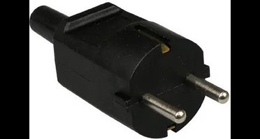 Martin Kaiser - Stekker met randaarde + lange tule - Zwart