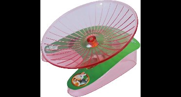 Knaagdier silent trainingsdisc 15 cm roze