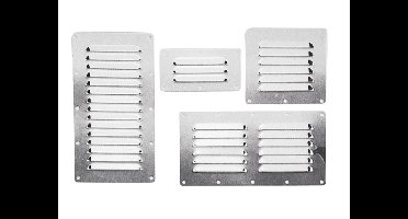 Talamex Ventilatierooster  Breedte 127 Hoogte 231 mm Enkel