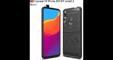 Hoesje Geschikt voor Huawei P Smart Z Hoesje Brushed TPU - Matt Zwart