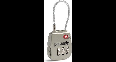 Pacsafe Prosafe 800-TSA kofferslot 3 cijferig-Reisslot-Bagageslot-USA bagageslot-Zilver (Silver)