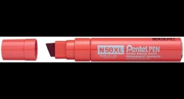 Pentel N50XL Permanente Marker Rood - Dikke Punt (8-15.4mm)