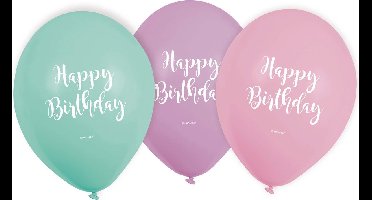 Amscan - Ballonnen HB pastel tinten 6x
