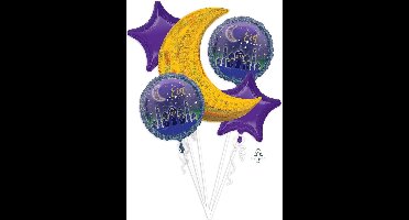Amscan - Eid Mubarak - Folieballonnen (5 stuks)