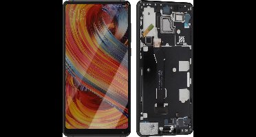 Xiaomi, Scherm + Kader voor Xiaomi Mi Mix 2 Origineel Service Pack, Zwart