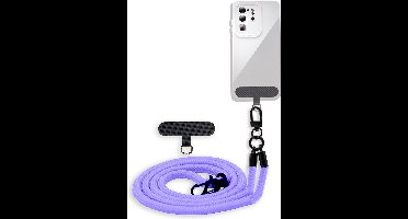 Cadorabo mobiele telefoonketting geschikt voor Honor 20 / 20S / Huawei NOVA 5T in PAARS met verstelbaar riemkoord om om je nek te hangen