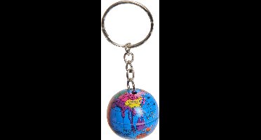 New Age Devi - Sleutelhanger Wereldbol - 2,5 cm - Blauw - Keychain globe