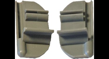 Voltrega Deurklem Plastic Lichtgrijs Pak á 2 Stuks