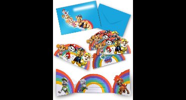 RIETHMULLER - 8 uitnodigingskaarten en enveloppen PAW Patrol