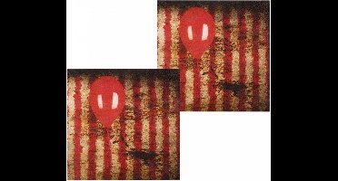Boland Servetten Horrorclown 33 X 33 Cm 12 Stuks