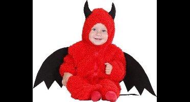 WIDMANN - Rode duivel kostuum voor peuters Halloween - 68/74 (6-9 maanden) - Kinderkostuums