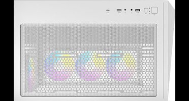 Antec Constellation C5 White - Towermodel ATX, ITX, micro ATX - geen voeding (ATX) - 2x USB-A - 1x USB-C - wit